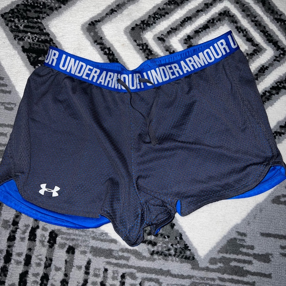 Under Armour Royal Blue and Black Shorts